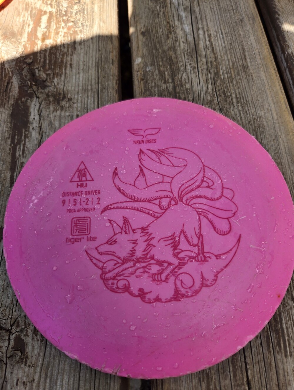 Yikun Discs Pink Distance Driver - Tiger Lite